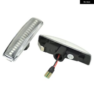ランドローバー 防水 フェンダー流れるサイドウィンカー マーカーライト LR007954 アンバー ダイナミックウインカー LED ディスカバリー 3 4 フリーランド - Dynamic Crystal