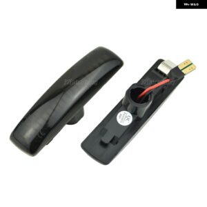 ランドローバー 防水 フェンダー流れるサイドウィンカー マーカーライト LR007954 アンバー ダイナミックウインカー LED ディスカバリー 3 4 フリーランド - Dynamic Smoked