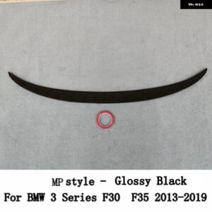 BMW 3シリーズ F30 F35 F80 M3 M4 MP PSM スタイル カーボン 黒リア トランク リッド スポイラー ウィングチューニング 外装 アクセサリー - Glossy Black