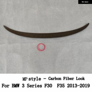 BMW 3シリーズ F30 F35 F80 M3 M4 MP PSM スタイル カーボン 黒リア トランク リッド スポイラー ウィングチューニング 外装 アクセサリー - Fake Carbon Fiber4