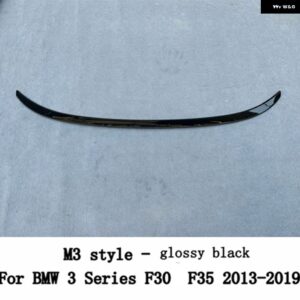 BMW 3シリーズ F30 F35 F80 M3 M4 MP PSM スタイル カーボン 黒リア トランク リッド スポイラー ウィングチューニング 外装 アクセサリー - Glossy Black5