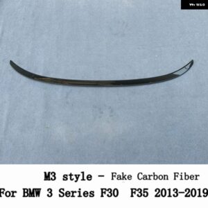 BMW 3シリーズ F30 F35 F80 M3 M4 MP PSM スタイル カーボン 黒リア トランク リッド スポイラー ウィングチューニング 外装 アクセサリー - Fake Carbon Fiber6