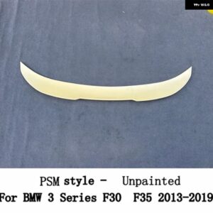 BMW 3シリーズ F30 F35 F80 M3 M4 MP PSM スタイル カーボン 黒リア トランク リッド スポイラー ウィングチューニング 外装 アクセサリー - Unpainted7
