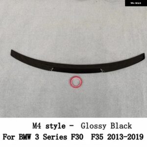 BMW 3シリーズ F30 F35 F80 M3 M4 MP PSM スタイル カーボン 黒リア トランク リッド スポイラー ウィングチューニング 外装 アクセサリー - Glossy Black10