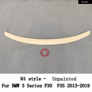 BMW 3シリーズ F30 F35 F80 M3 M4 MP PSM スタイル カーボン 黒リア トランク リッド スポイラー ウィングチューニング 外装 アクセサリー - Unpainted2