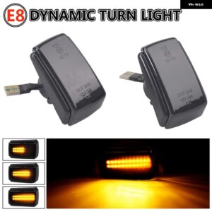 ボルボ V40 V70 S40 850 240 740 C70 940 S70 S90 960 ダイナミック LED サイドマーカー信号灯 VO2570101 9133609 スタイリング - Dynamic Smoked Black