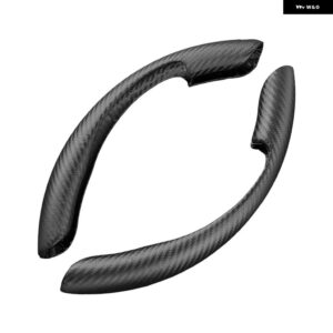 テスラ ステアリングホイール カバー 黒スエードレザー モデル3 Y モデル S モデル X ステアリングホイール カバー - black4