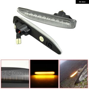 BMW 2個 7シリーズ E65 E66 E67 E68 流れる LED サイド マーカーライト ダイナミックウィンカー ライトサイドリピーターランプ パネル ランプ - Dynamic Crystal