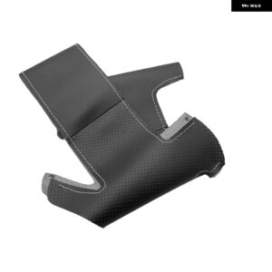 スバル パンチングレザー ステアリングホイール カバー トリム フォレスター 2008-2012 インプレッサ 2008-11 レガシィ 200 - Black-gray line