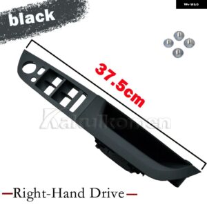 BMW 左ハンドル用席ドアウィンドウスイッチカバー パネル 3シリーズ E90 E91 316 318 320 325 328I 2004-09-2012 LHD - Black 37.5 HighE-RHD