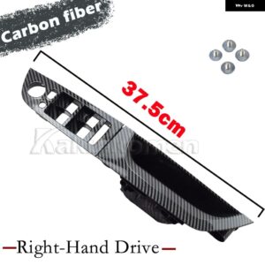 BMW 左ハンドル用席ドアウィンドウスイッチカバー パネル 3シリーズ E90 E91 316 318 320 325 328I 2004-09-2012 LHD - Carbon 37.5 High-RHD