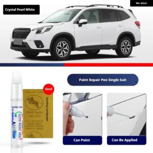 スバル ペイントペン用品 カスタム アクセサリー ペイントスクラッチ修復 スクラッチリムーバー ペイントリペアセット フォレスター - Crystal Pearl White