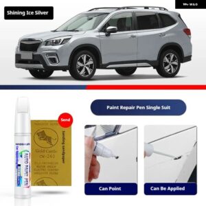 スバル ペイントペン用品 カスタム アクセサリー ペイントスクラッチ修復 スクラッチリムーバー ペイントリペアセット フォレスター - Shining Ice Silver