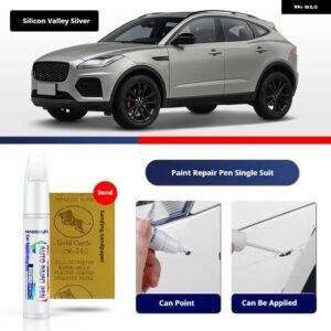 ジャガー E-PACE ペイントペン用品 アクセサリー ペイントスクラッチ修復 スクラッチリムーバーペイントリペアセット - Silicon ValleySilver