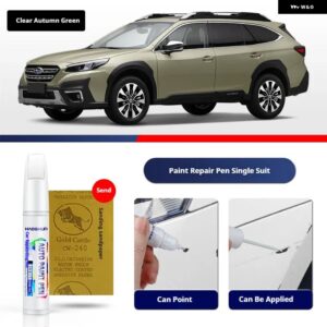 スバル アウトバックペイントペン用品 アクセサリー ペイントスクラッチ修復 スクラッチリムーバーペイントリペアセット - Clear Autumn Green