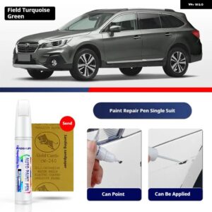 スバル アウトバックペイントペン用品 アクセサリー ペイントスクラッチ修復 スクラッチリムーバーペイントリペアセット - Field TurquoiseGreen