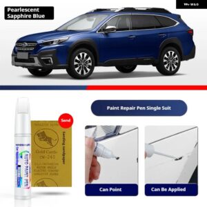 スバル アウトバックペイントペン用品 アクセサリー ペイントスクラッチ修復 スクラッチリムーバーペイントリペアセット - Pearlescent Blue