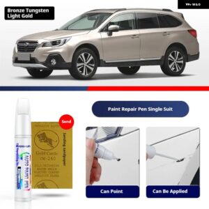 スバル アウトバックペイントペン用品 アクセサリー ペイントスクラッチ修復 スクラッチリムーバーペイントリペアセット - Bronze Tungsten Gold