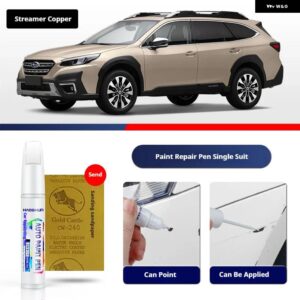 スバル アウトバックペイントペン用品 アクセサリー ペイントスクラッチ修復 スクラッチリムーバーペイントリペアセット - Streamer Copper