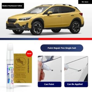 スバル XV ペイントペン用品 アクセサリー ペイントスクラッチ修復 スクラッチリムーバーペイントリペアセット - Pearlescent Yellow