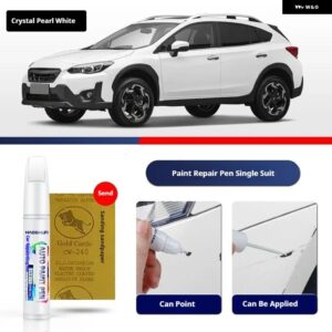 スバル XV ペイントペン用品 アクセサリー ペイントスクラッチ修復 スクラッチリムーバーペイントリペアセット - Crystal Pearl White