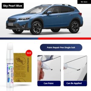 スバル XV ペイントペン用品 アクセサリー ペイントスクラッチ修復 スクラッチリムーバーペイントリペアセット - Sky Pearl Blue