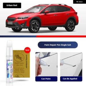 スバル XV ペイントペン用品 アクセサリー ペイントスクラッチ修復 スクラッチリムーバーペイントリペアセット - Urban Red