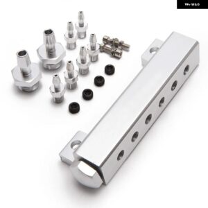 BMW バキューム マニホールド キット ターボブーストインテーク マニホールド 1/8 NPT 6ポート - Silver
