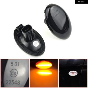 スバル ダイナミックサイドマーカー フォレスター 01-05 リバティ 00-03 インプレッサ WRX STI 02-07 LED ウィンカー - Dynamic Smoked