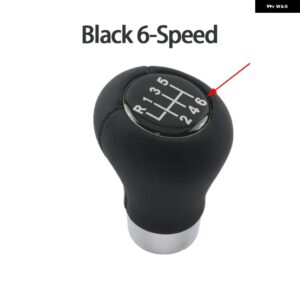BMW カーボンルック マニュアル 5 6スピード ギア シフト ノブレバーハンドル 1 3 5 6ER E46 E53 E60 E61 E63 E81 E82 E83 E84 E87 E90 E91 E92 - Black 6 Speed