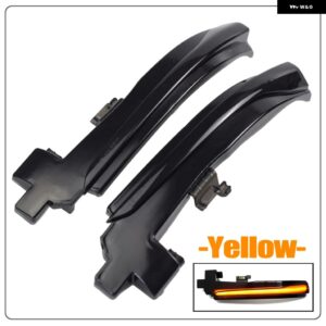 ボルボ ペア LED ダイナミックサイドミラー インジケーター ライト ウィンカーライト S60 CC S60 II S80 II V40 CC 40 II V60 V60 CC V70 III - Yellow