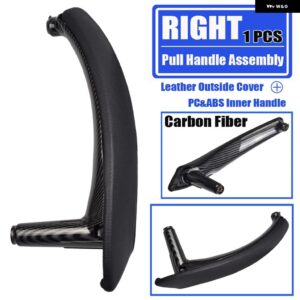 BMW LHD RHD 車内インナードアレザープルハンドル ブラケット トリム カバー E70 E71 X5 X6 2007-2013 自動車アクセサリー - CF-Right