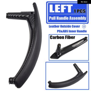 BMW LHD RHD 車内インナードアレザープルハンドル ブラケット トリム カバー E70 E71 X5 X6 2007-2013 自動車アクセサリー - CF-Left
