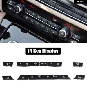 BMW A/C ヒーター ボタン 12/14個 キーキャップリペアキット スイッチカバー 5/6/7シリーズ F01 F02 F06 F07 F10 F11 F12 F13 GT - 14 PCS