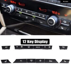 BMW A/C ヒーター ボタン 12/14個 キーキャップリペアキット スイッチカバー 5/6/7シリーズ F01 F02 F06 F07 F10 F11 F12 F13 GT - 12 PCS