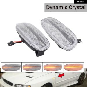 スバル LED ライト インプレッサ GC GM GF 1993-96-2001 フェンダーサイドマーカー ダイナミックウィンカー ライトカーア - Crystal