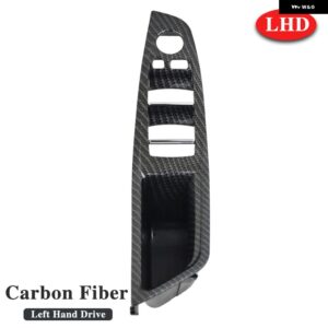BMW インテリア ウィンドウリフトスイッチ パネルドアハンドル フレーム 51417225873 5シリーズ F10 F18 520I 525I 528I 2010-2016 - LHD Carbon