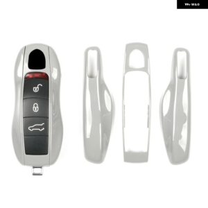 ポルシェ キーケース カバー シェル 718 911 パナメーラ カイエン マカン ボクスター ケイマン リモコン FOB カバー - Silver Gray Old