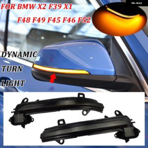 BMW 2X ウィンカー ウインカー シーケンシャル 2シリーズ アクティブ ツアラー F45 2015-2018 LED ダイナミック サイド ミラー インジケーター ライト - Yellow