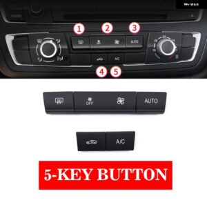 BMW ABS カー エアコン CD デジタル コントロール キー ボタン カバー トリム ステッカー F30 F80 F31 F32 F33 F35 2013-18 1/2/3/4シリーズ - 5-Key Button