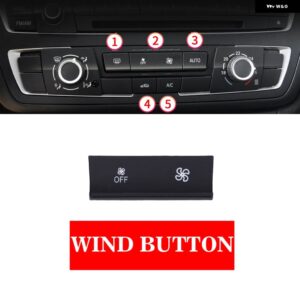 BMW ABS カー エアコン CD デジタル コントロール キー ボタン カバー トリム ステッカー F30 F80 F31 F32 F33 F35 2013-18 1/2/3/4シリーズ - Wind Button2