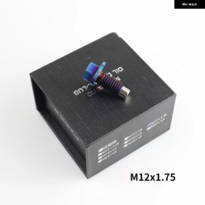 BMW M12X1.5 /1.25 /1.75 チタン 合金 磁性 オイルドレン プラグオイルサンプナット M14X1.5 M16X1.5 永久磁気 - KL-M12x1.75