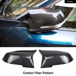 BMW バックミラー カバー サイド ウイング バックミラー ケースカバー ブラック シリーズ 1 2 3 4 F20 F21 F22 F30 F32 F36 X1 F87 M3 - carbon fiber 2pcs