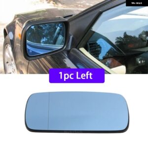BMW 加熱サイドミラー ガラス レンズドア ウイング リアビューミラー ガラス 3シリーズ E46 セダンコンパクト 1999-2005 ドライバー 助手席 - 1pc left blue