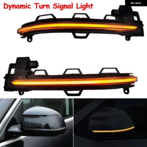 BMW 2 X ウィンカーライト X3 F25 2014-2017 X6 F16 2015-2018 サイドミラー シーケンシャル LED ダイナミックウィンカー ライト 12V - Yellow