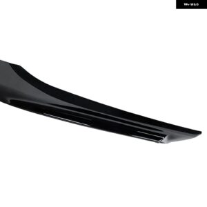 BMW フロント バンパー サイド スポイラー リップ 3シリーズ E90 E91 318I 320I 325I 330I 2005-2008 ベースセダン フォグライト エアベント カバー - Glossy Black