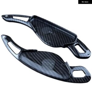 ジャガー ステアリングホイール DSG 延長 シフト パドル シフター XF XE XJ F-PACE F-TYPE X760 X250 X260 - Carbon-Black