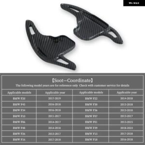 BMW F01 F06 F07 F10 F15 F16 F20 F22 F45 F30 F34 I8 オート ステアリングホイール リア シフト パドル車 シフト 装置半自動 - Carbon-Black