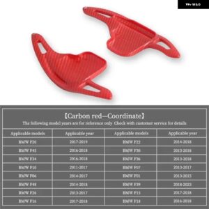 BMW F01 F06 F07 F10 F15 F16 F20 F22 F45 F30 F34 I8 オート ステアリングホイール リア シフト パドル車 シフト 装置半自動 - Carbon Red