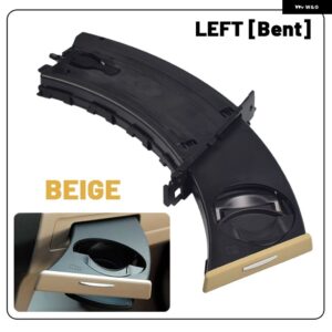 BMW カーアクセサリー フロントドリンクカップ ホルダー 水カップドリンク ホルダー E90 E91 E92 E93 51459173463 - Beige Left Bend